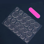 24pcs Coffin Shaped Nails