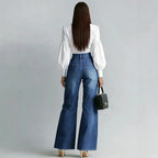 Casual High Waist Vintage Wide Leg Jeans