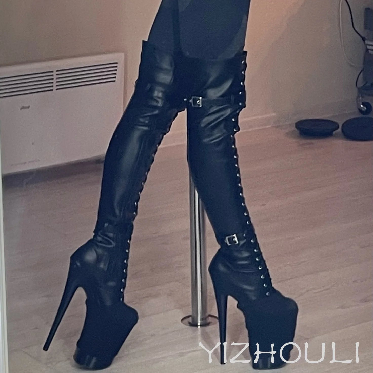 Gladiator thigh high boots