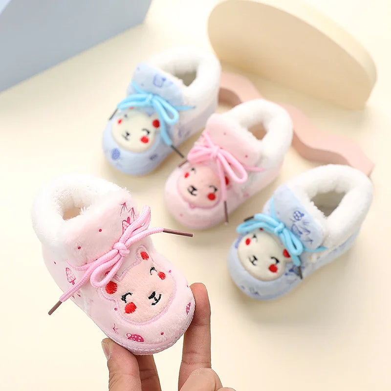 2026 Winter plush Baby Walking Shoes