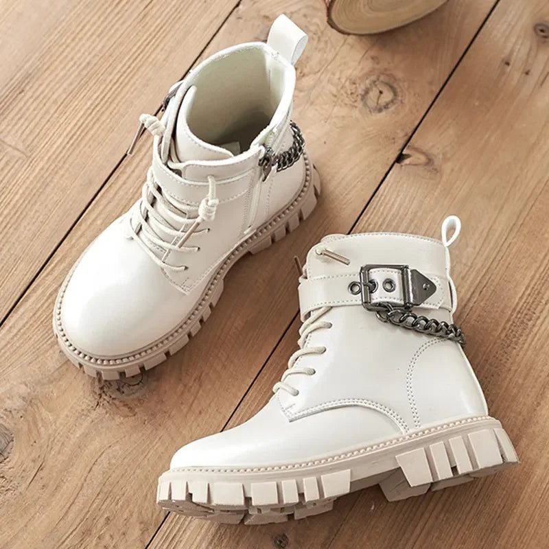 Girls Soft Sole Casual Ankle Boots