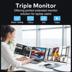 Gaming Backlit External Monitor High-Definition Dual Triple Screen Extender for Productivity Rospider