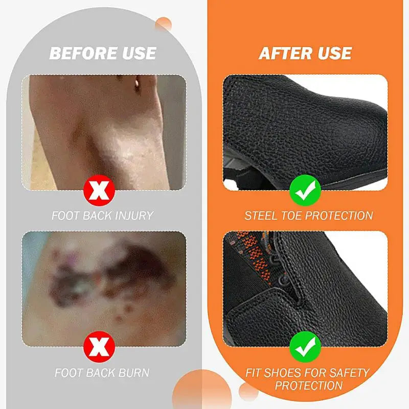 Steel Toe Covers  1 Pair Protective Steel Toe Caps Tools