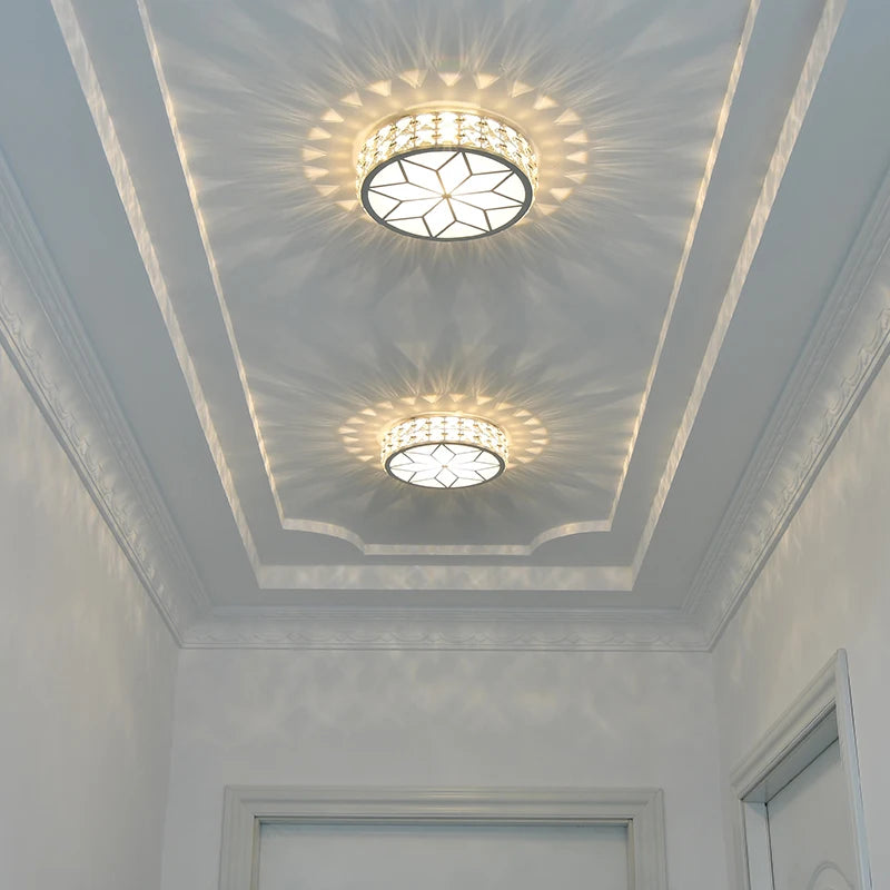 Modern Crystal Ceiling Light