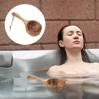 Wooden Handle Water Scoop Bath Ladle Shower Spoon
