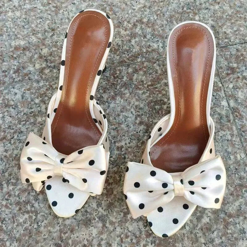 Round Open-toe High Heels
