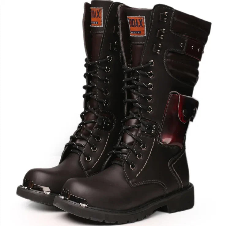 Men's High Top Motorcycle Boots