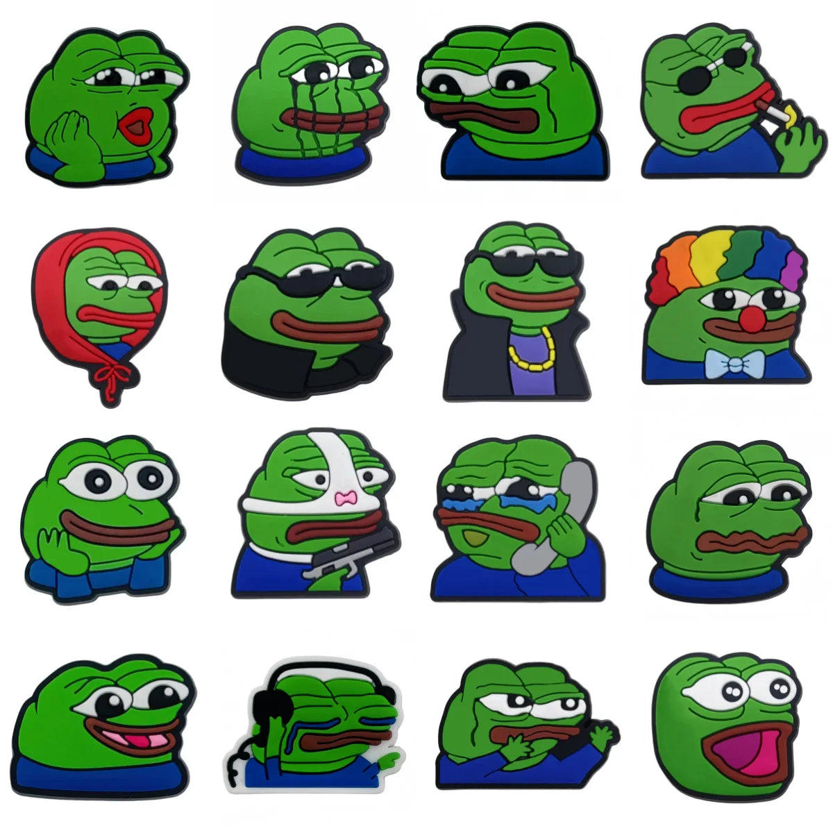 sad frog green shoe Charms
