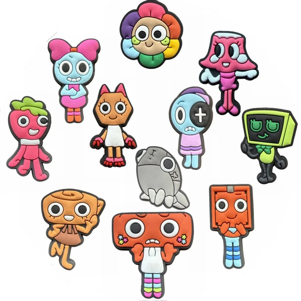12pcs Dandys World Game series Shoe Charm