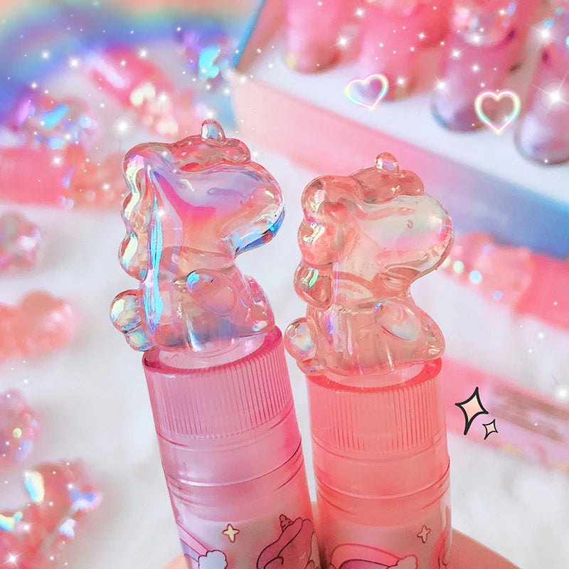 1Pcs Kawaii Lipstick Unicorns Rubber Erasers