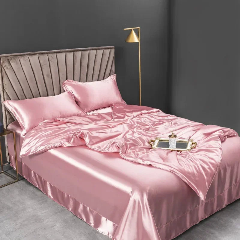 4pcs Pure Silk Bedding Sets