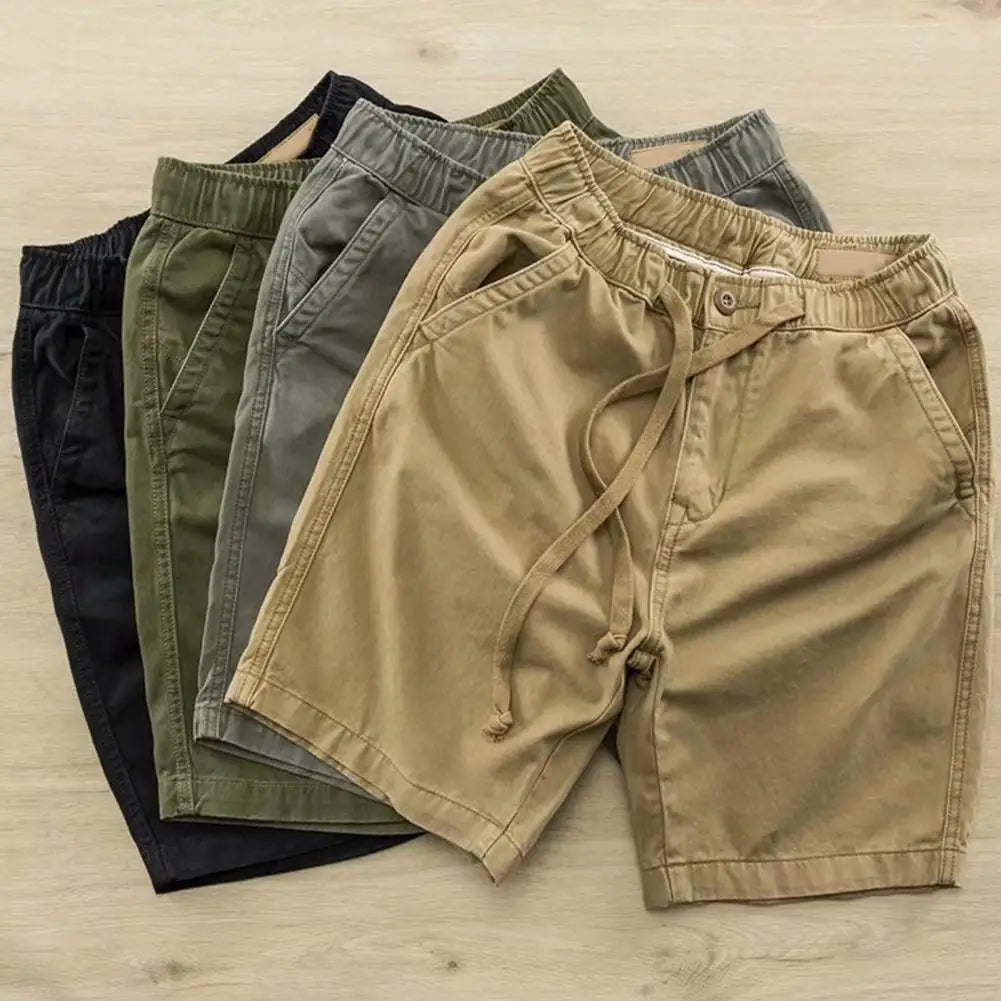 Bermudas Loose Luxury Khaki Joggers