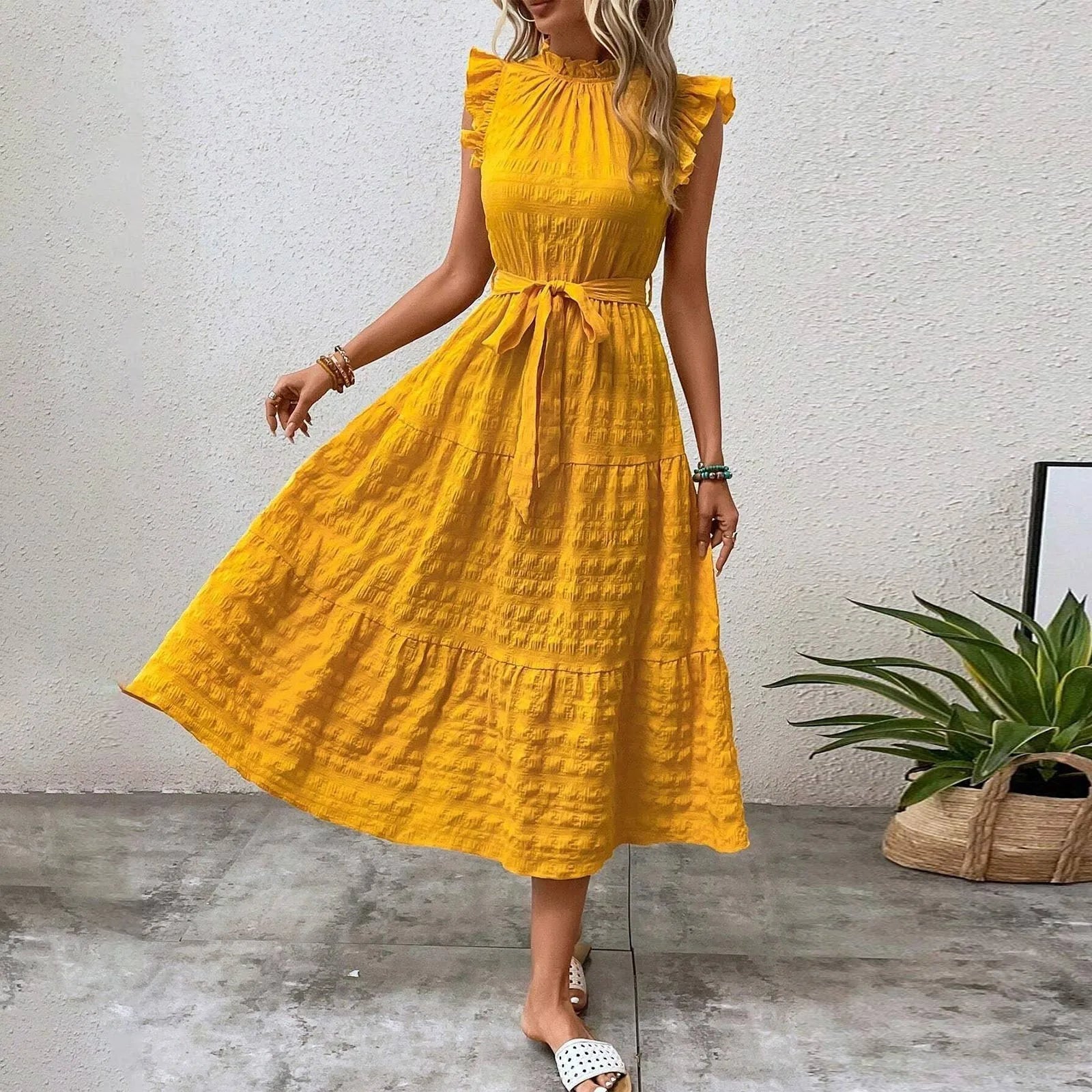 Vintage Casual Beach Dress