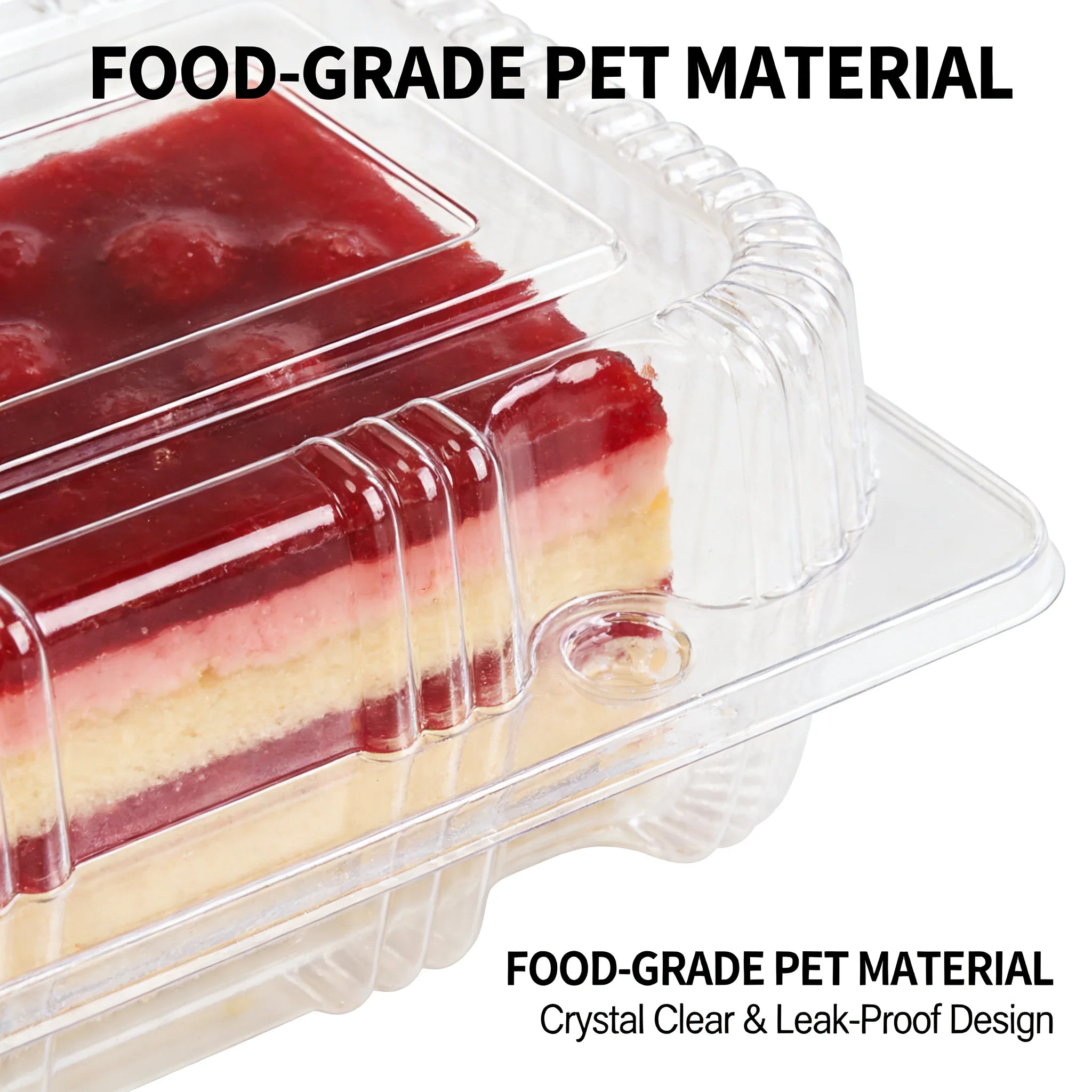 50Pcs Clear Plastic Food Containers