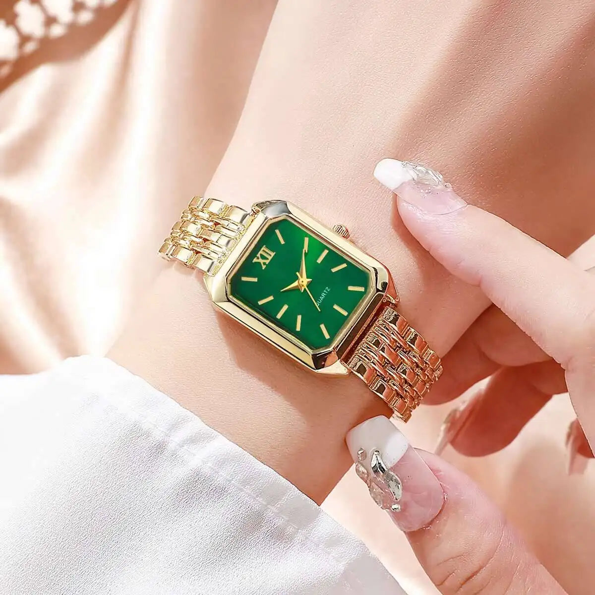 Rectangle Women Quartz Watch Luxury Analog Wristwatches