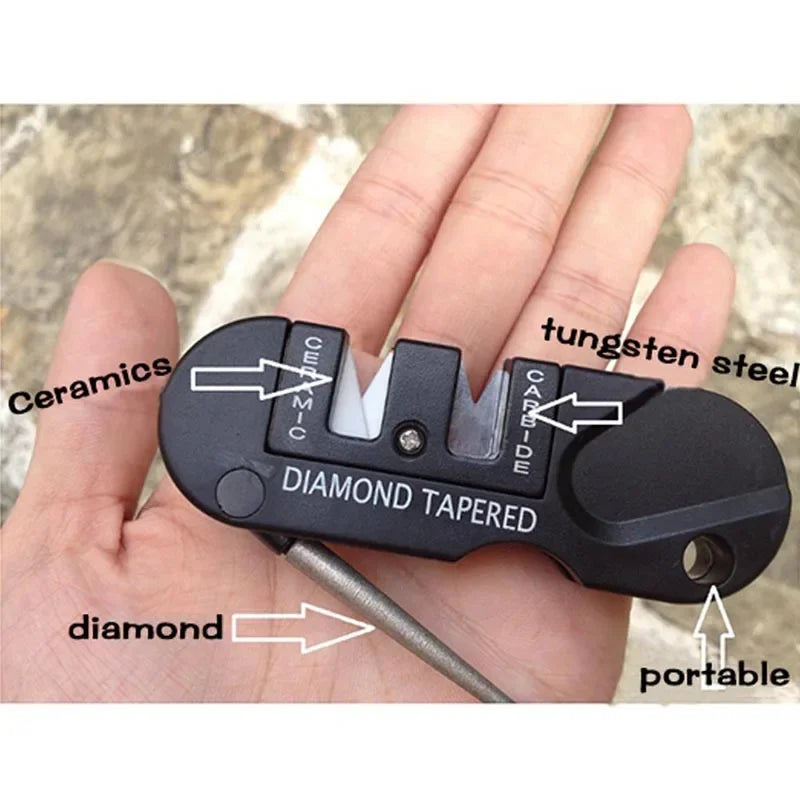 4-in-1 Mini Portable Tungsten Ceramic Carbide Knife