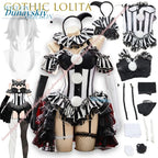 Scary Clown Black White Costume Set