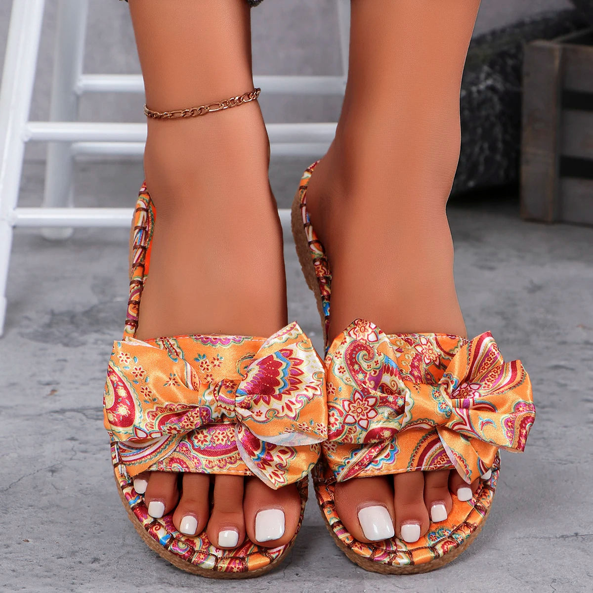 Casual Platform Open Toe Flats