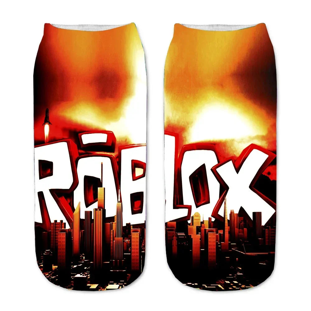 Cartoon Printed Shallow Socks