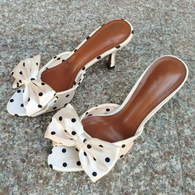 Round Open-toe High Heels