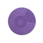Silicon heart shaped makeup brush cleaner pads