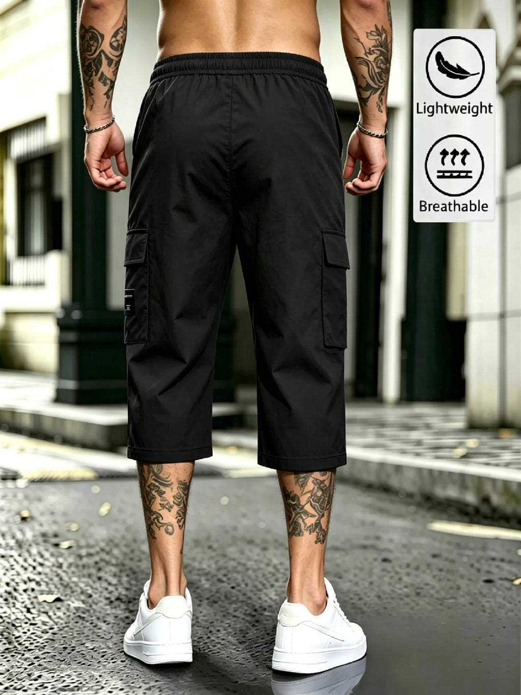 Men's  Cargo Capri Pants