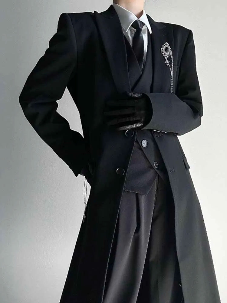 American Retro Men's Long Blazer