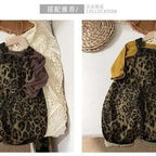 2026 Spring New Children Leopard Print Overalls