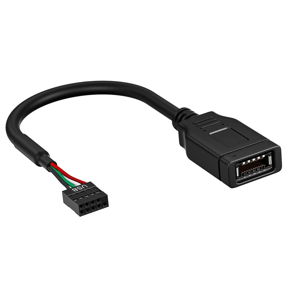 Portable USB2.0 9PIN To Type E Motherboard Header