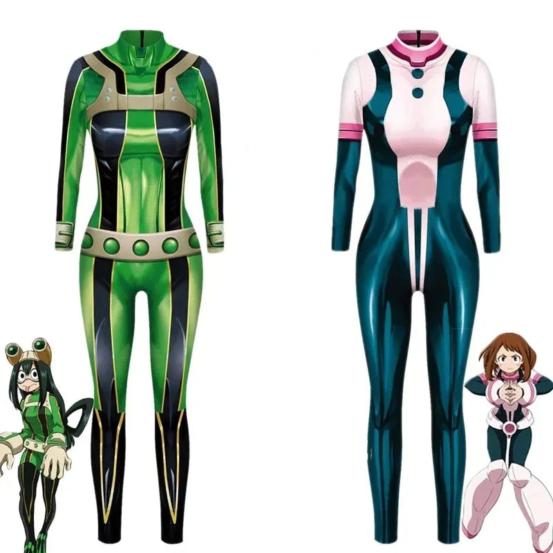 Anime Cosplay Asui Tsuyu Ochaco Uraraka Costume