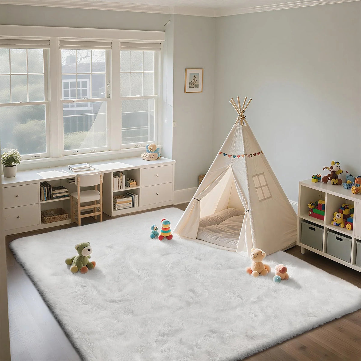 VIKAMA Ultra-Soft Puffy Rug