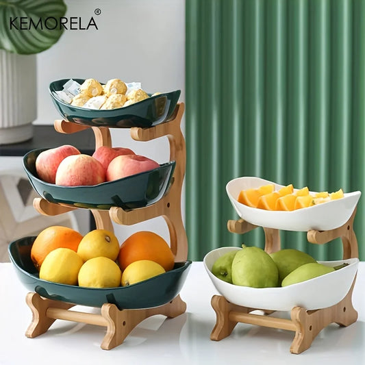2/3 Layer Fruit Plate Living Room Plastic Dish