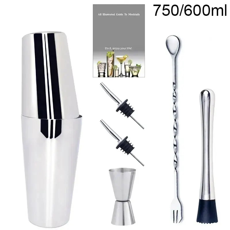 1-6Pcs Cocktail Shaker Set