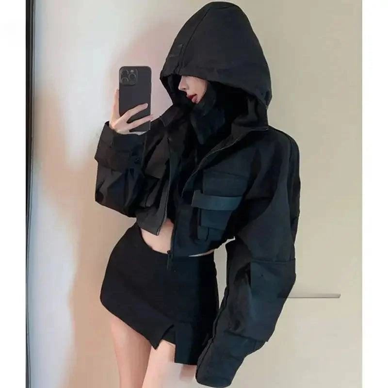 Women's Trendy Short Jacket Hooded Coat