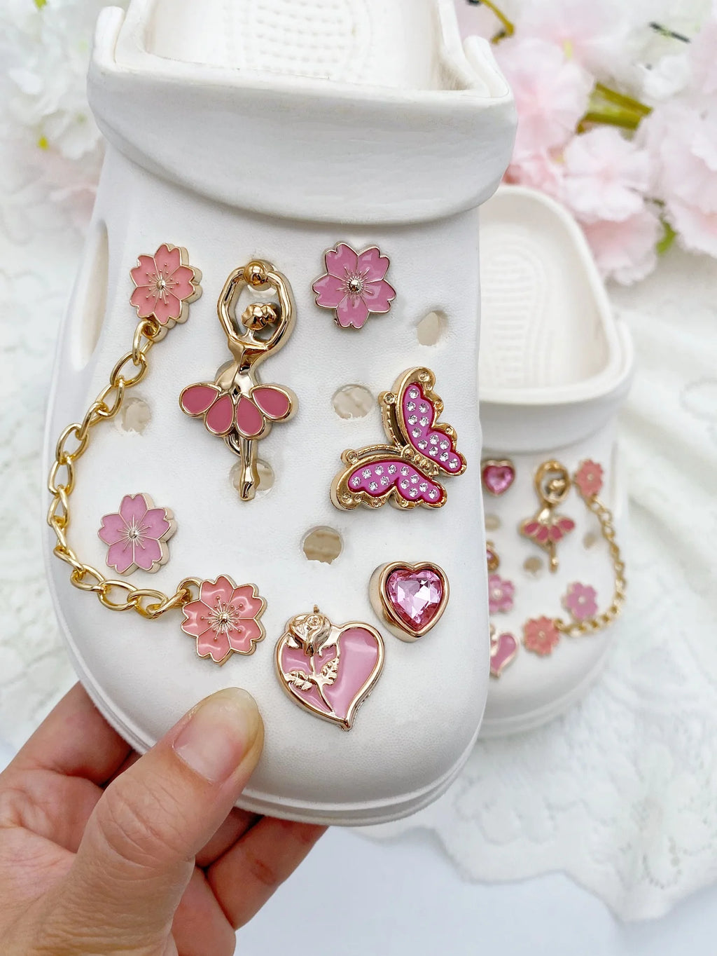 14pcs Fashion ABS Shoe Charms