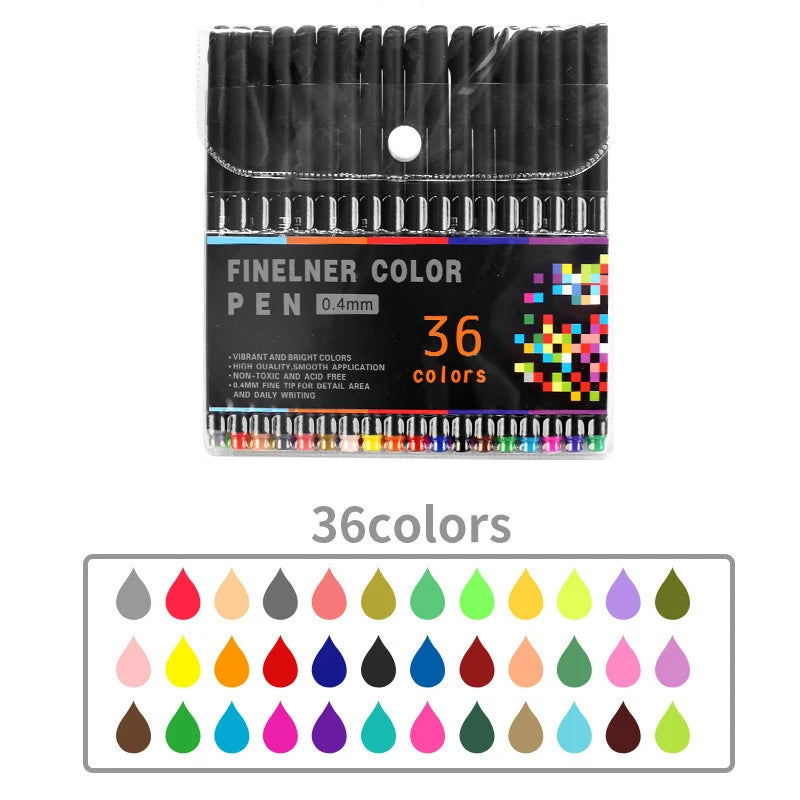 1 Box of Colored Hook Pens