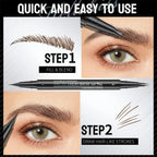 Two-pronged Eyebrow Pencil Waterproof