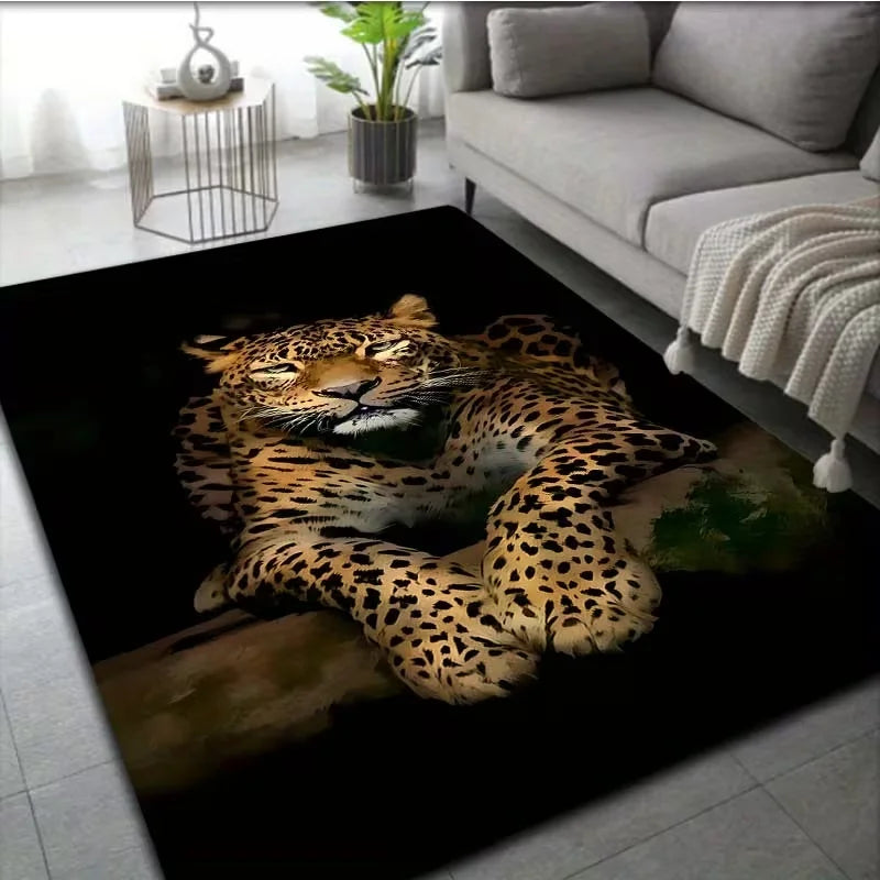 Lazy Leopard Pattern Carpet Floor Mat