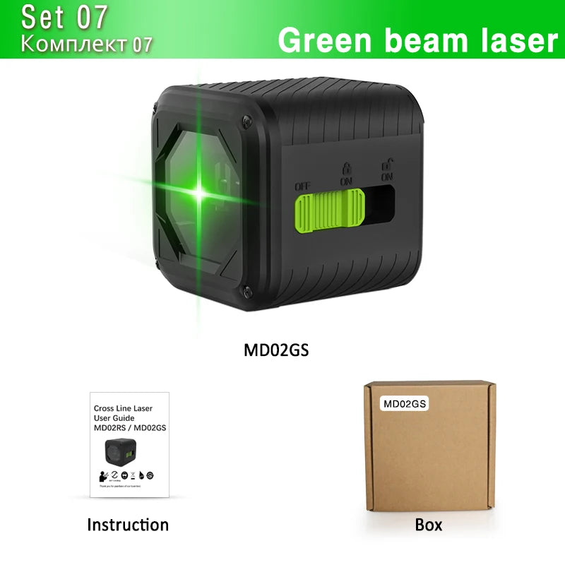 CLUBIONA warehouse clearance 2 Lines Laser Level Self Leveling With Level accessories