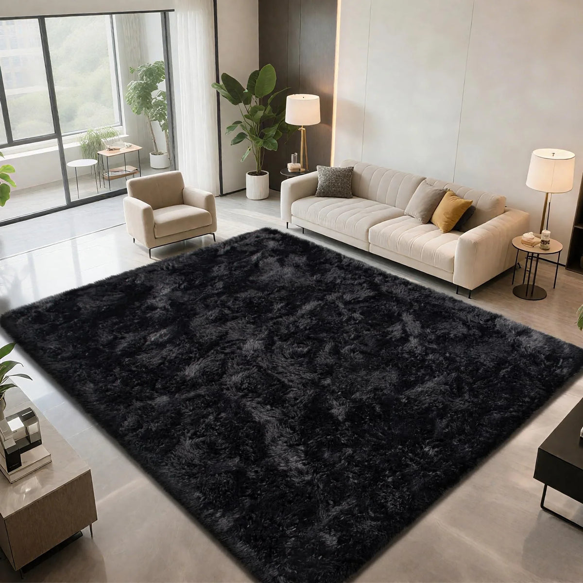 VIKAMA Ultra-Soft Puffy Rug
