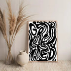Art R-Retro Abstract Nourishing Soul Poster