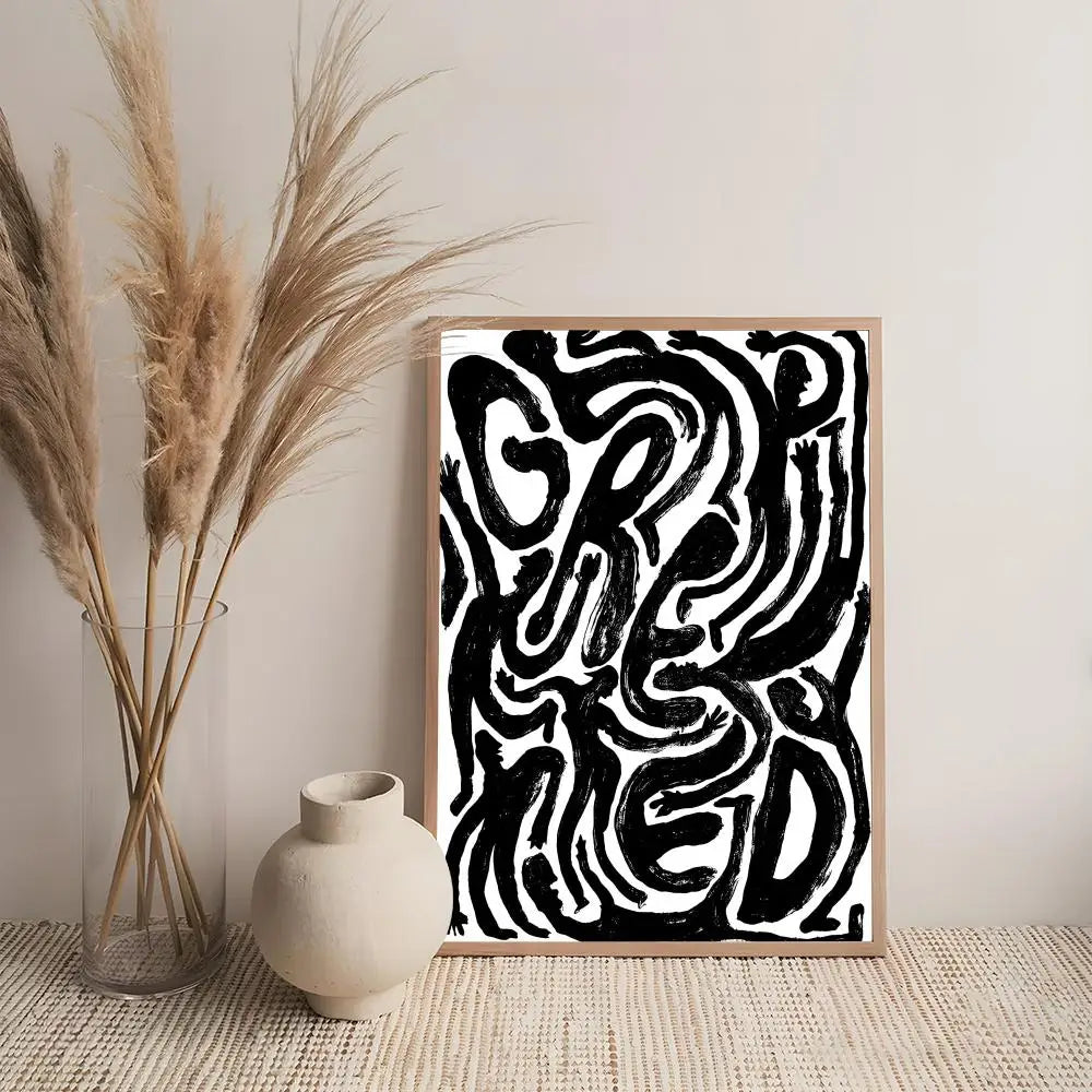 Art R-Retro Abstract Nourishing Soul Poster