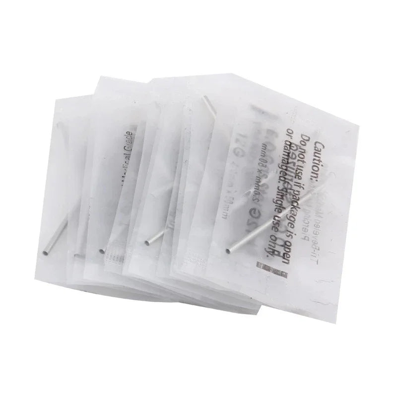 100PCS/Box Disposable 316 Steel Piercing Puncture Needles