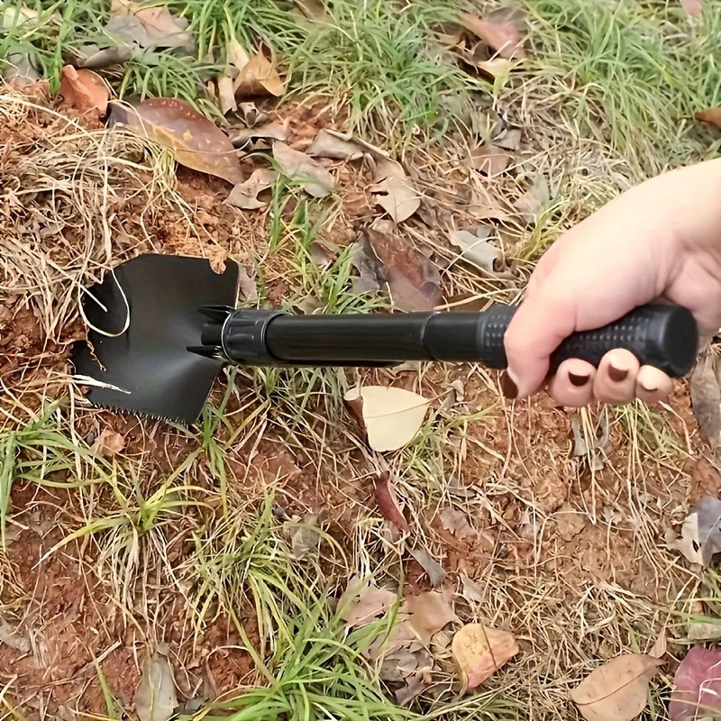 Versatile Folding Metal Shovel –