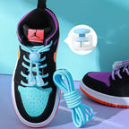 1 Pair Lazy Laces Elastic Snap Lock Shoelaces