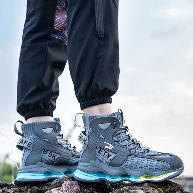 New Men Safety Shoes Work Sneakers