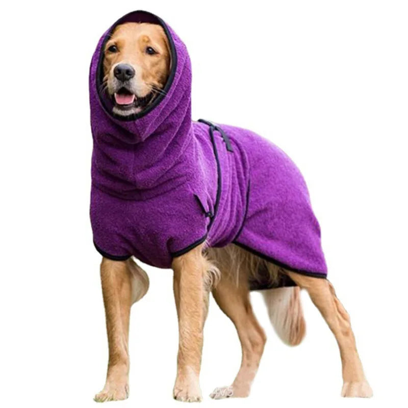 L-5XL Adjustable Dog Bathrobe Towel Bath