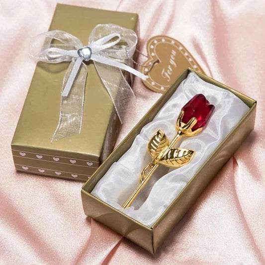 Mother's Day  Crystal Rose Artificial Flower Eternal Love Flowers