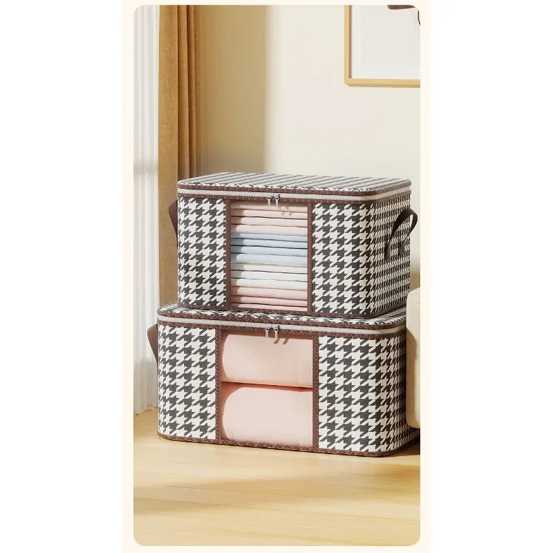 Houndstooth Storage Visual Portable Quilt Bag