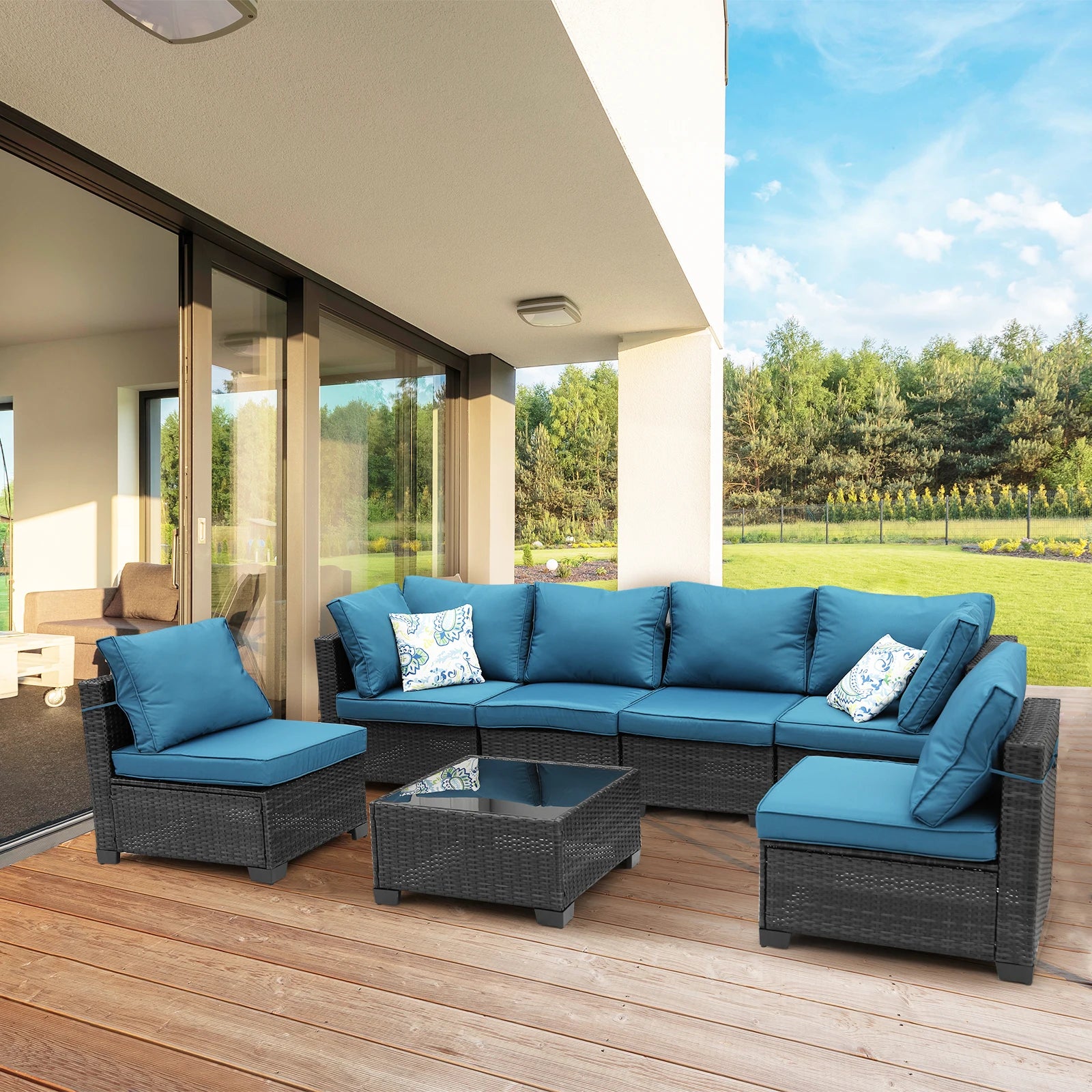 Patio Furniture Set 7 Piece